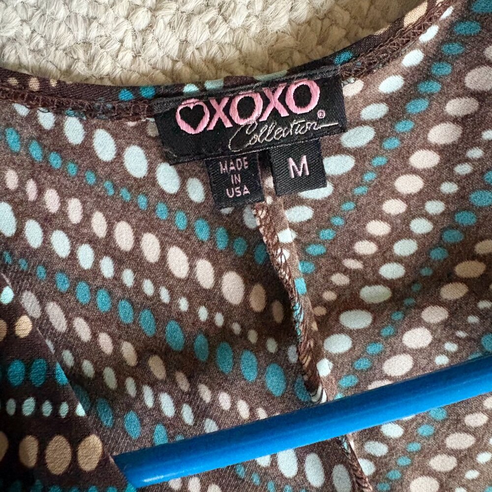 XOXO Vintage Dress Fit & Flare with strip accents - Picture 3 of 5
